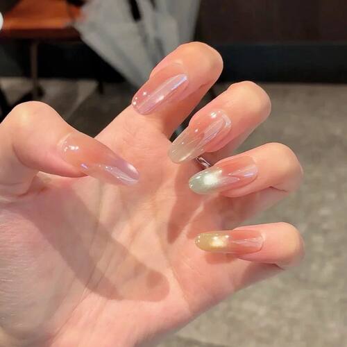 电镀彩色穿戴甲高级感可拆