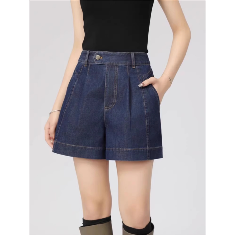 休闲直筒牛仔短裤子春夏款