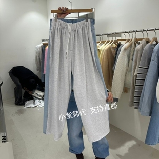 韩国东大门代购REPELLER 26春新款时尚百搭松紧腰休闲裤女