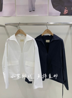 SELECT MARKET韩国东大门 代购25秋冬新款翻领长袖宽松休闲外套女