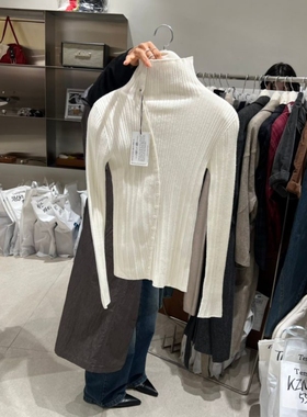 TEMPTING韩国东大门代购2025秋冬女装新款高领修身显瘦长袖T恤女