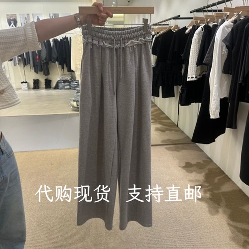 韩代VEGETABLE韩国东大门2026秋女装新款时尚百搭松紧腰休闲裤女