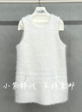 HELDER-P韩国东大门代购2025秋冬女装新款时尚百搭背心连衣裙女