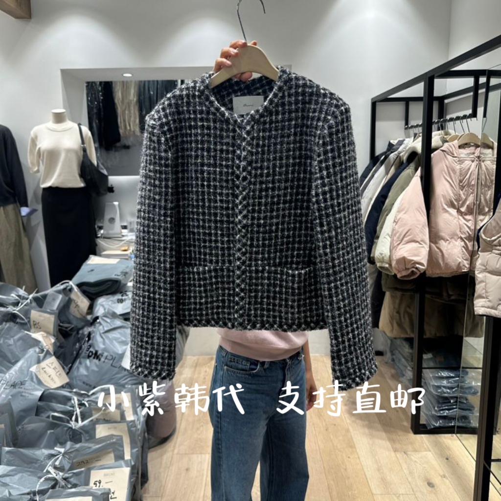 韩国东大门小香风长袖短款外套