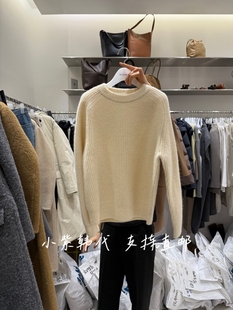 WOOD SAGE韩国东大门代购2025秋冬女装新款时尚百搭圆领长袖毛衣