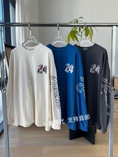 韩国东大门代购ZEROZERO 2026春女装新款字母印花宽松长袖T恤女