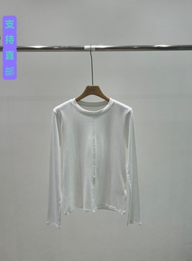 UNBOUND韩国东大门代购2025秋冬女装新款纯色圆领长袖T恤女