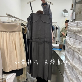 时尚 新款 百搭吊带连衣裙女 26春女装 BREATHE韩国东大门代购