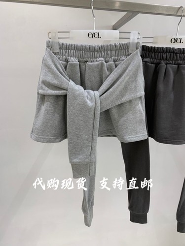 EYE韩国东大门2026秋冬女装新款纯色百搭显瘦休闲短裙裤女