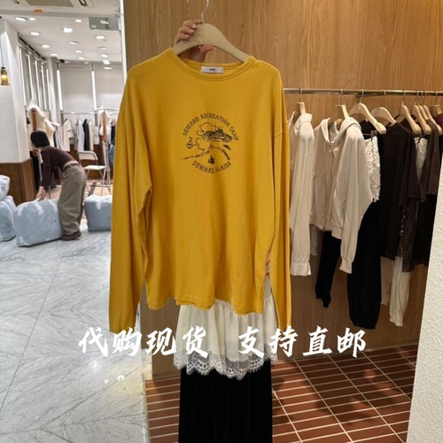 CHOI韩国东大门2026秋季新款女装时尚百搭圆领长袖T恤女