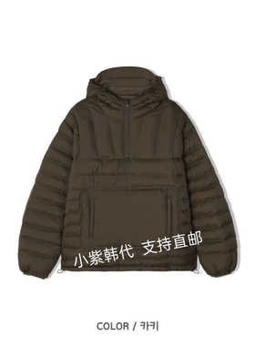 韩国东大门代购PEPPER 25秋冬新款时尚连帽套头短棉服外套女
