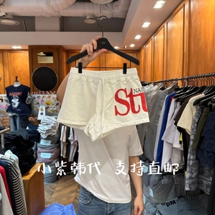 百搭松紧腰字母休闲短裤 GARMENT韩国东大门代购 时尚 新款 26春女装