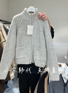 JINSIM韩国东大门代购2025秋冬装新款时尚百搭长袖针织开衫毛衣