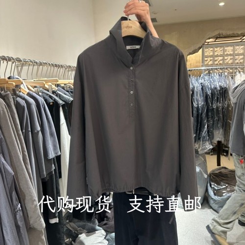 韩代UTRE韩国东大门2026秋冬女装新款时尚百搭翻领长袖衬衫外套女