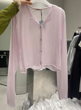 NUESE韩国东大门正品代购2025春夏新品甜美糖果色圆领纯色系扣T恤