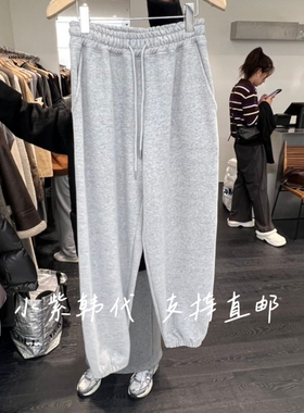 OBJECT韩国东大门代购2025秋冬女装新款时尚百搭休闲卫裤女