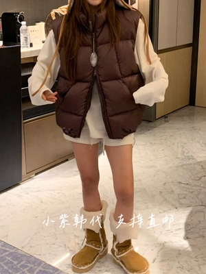 韩国VIRKIN立领羽绒马甲