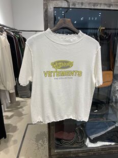 现~janebirkin韩国东大门夏季福利款木耳边立领字母短袖t恤女