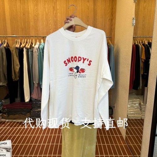 韩代CHOI-L韩国东大门2026秋季女装新款时尚百搭印花长袖T恤女