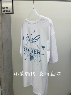 简约字母印花短袖 GLITTER韩国东大门代购 时尚 女装 T恤女 2025新款