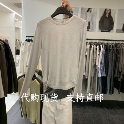 韩代OBJECT韩国东大门2026秋冬新款时尚百搭圆领长袖打底衫T恤女