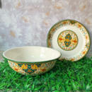 老式 搪瓷盆30cm专业和面盆带盖食品级加厚洗脸盆商用厨房洗菜盆