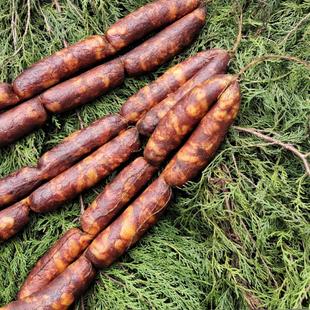 包邮开江特产柏树丫麻辣五香广味五香香肠开江特产烟熏原味年货