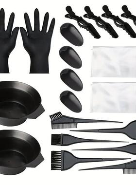 Hair dyeing and hairdressing tools, hair dyeing bowls, combs