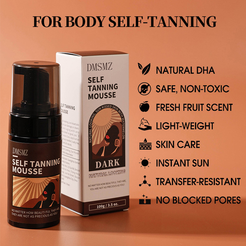 Tanning Mousse Sunless一次性美黑慕斯免晒美黑油霜古铜色小麦色