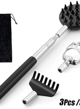 3Pcs/Set Back Scratcher Telescopic Scratching Back Scratcher