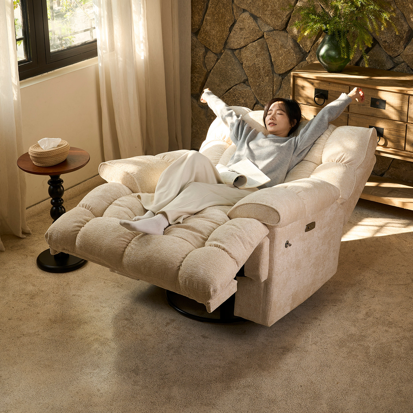 太空头等单人沙发电动多功能休闲摇椅云朵懒人沙发可睡可躺大泡芙,住宅家具,布艺沙发,淘宝优惠券,粉丝福利购,淘宝优惠卷