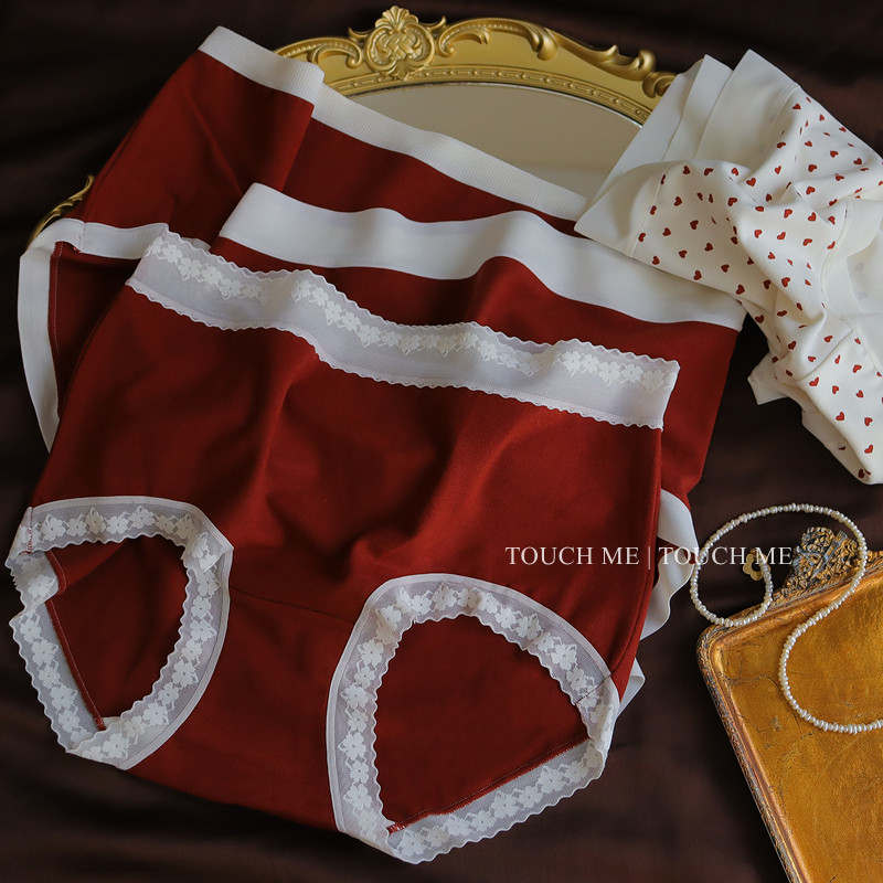 touchme本命年红色内裤女羊绒感