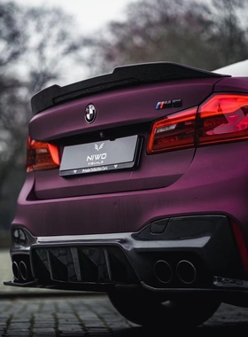 宝马5系汽车改装g30g38碳纤维m5pro款cs款p款m43d款psm款运动尾翼