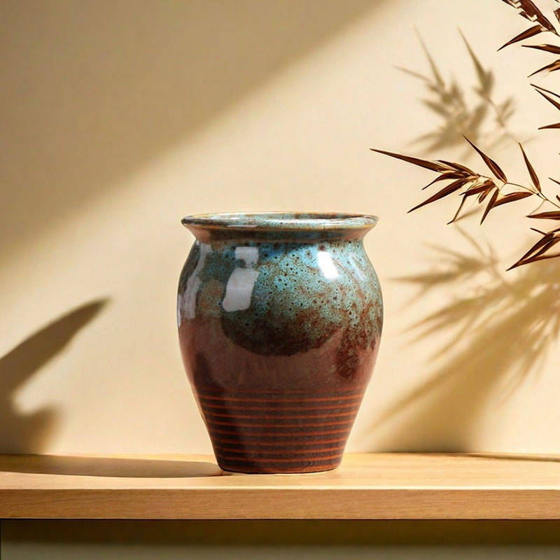 孔雀开屏多肉花盆陶瓷家用绿植粗陶透气陶盆小陶土盆花盘特价清仓