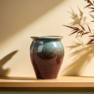 孔雀开屏多肉花盆陶瓷家用绿植粗陶透气陶盆小陶土盆花盘特价清仓