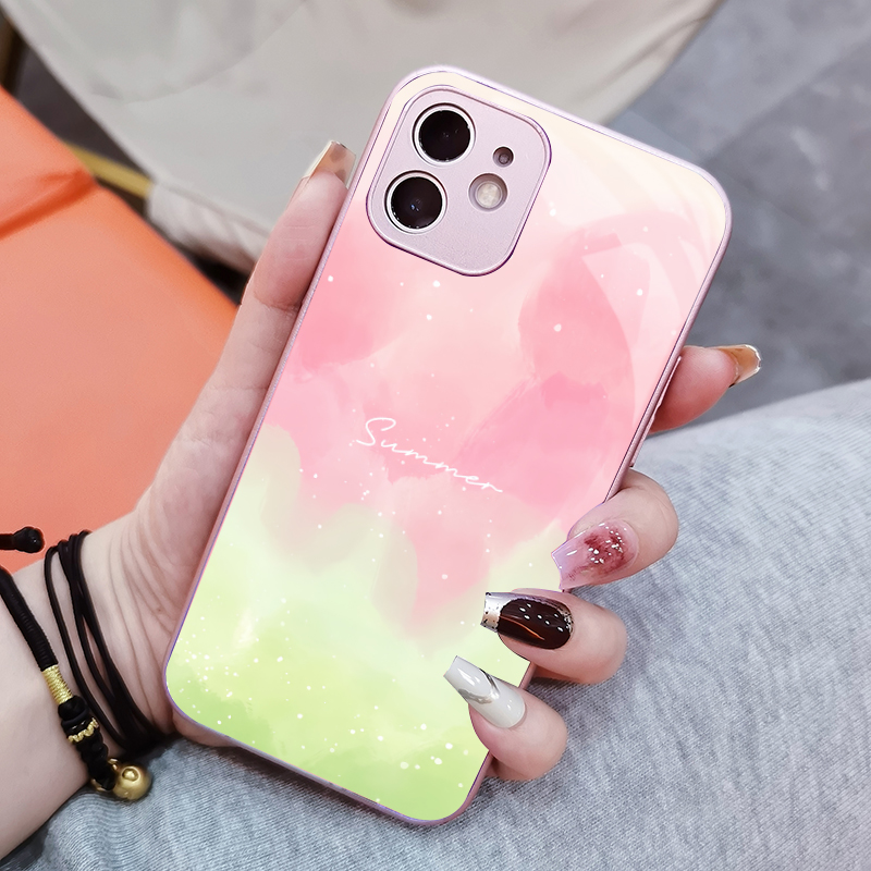 波点蝴蝶结适用苹果16格子华为mate60荣耀80蓝黄13oppo手机壳vivoX90简约K50硅胶涂鸦软壳防摔luck