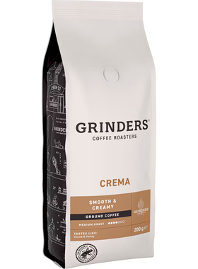 Grinders Crema Ground Coffee 200g 咖啡粉中度烘焙 澳洲代购
