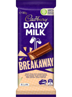 Cadbury Dairy Milk Breakaway Chocolate 吉百利牛奶巧克力 180g
