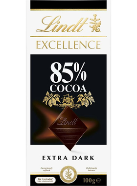 Lindt Excellence Dark Chocolate 85% Cocoa Block 100g黑巧克力