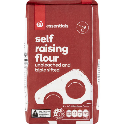Woolworths Essentials Self Raising Flour 1kg自发面粉澳洲代购