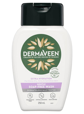 DermaVeen Extra Hydration Gentle Soap-Free Wash 250mL 沐浴露