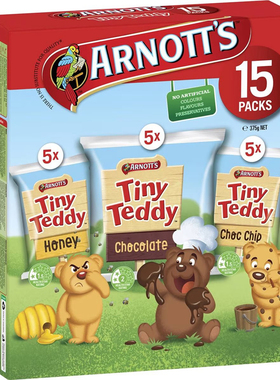 Arnott's Tiny Teddy Variety Multipack Biscuits 饼干 375g澳洲