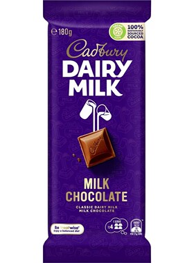 Cadbury Dairy Milk Chocolate Block 澳洲 吉百利牛奶巧克力180g