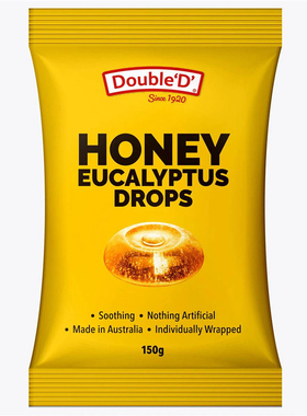 Double 'd' Eucalyptus & Honey Drops 150g桉树蜂蜜糖果澳洲代购