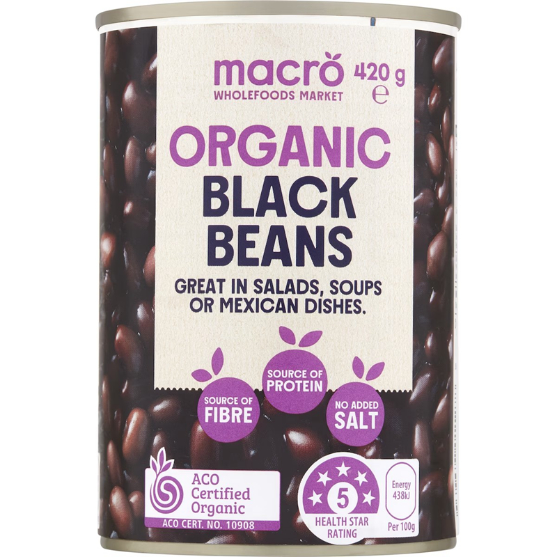 Macro Organic Black Bean No Added Salt 420g有机黑豆无添加盐
