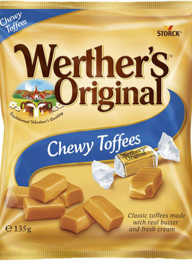 Werther's Original Chewy Toffees 135g太妃糖 澳洲代购休闲零食