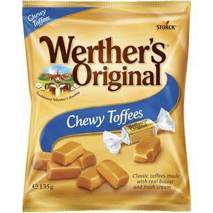 Werther's Original Chewy Toffees 135g太妃糖 澳洲代购休闲零食