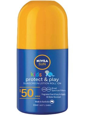 Nivea Sun Kids Protect & Play Sunscreen Roll On 65ml儿童防晒