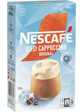 Nescafe Iced Coffee Cappuccino Sachets 8 Pack 卡布奇诺冰咖啡