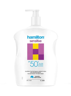 Hamilton SPF 50+ Sensitive 1L 防晒霜 澳洲代购